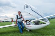 Erwin Stalder ist seit 48 Jahren begeisterter Segelflieger. (Bild: Dominik Wunderli (Beromünster, 24. August 2017))