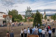 Der Rigiplatz ist neu Tempo-20-Zone. (Bild: Christian H. Hildebrand (Cham, 16.06.2017))