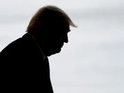 Milliardär Donald Trump im Visier der Justiz: Hat er bei seiner Rede Anhänger zur Gewalt angestachelt? (Bild: KEYSTONE/EPA/TANNEN MAURY)