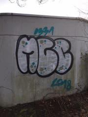 Graffiti an einer Betonwand. (Bild: PD)