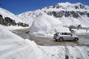 Seit Freitag, 11 Uhr, ist der Gotthardpass für den Verkehr wieder freigegeben. (Bild: Keystone)