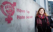 Die Hünenbergerin Virginia Koepfli ist eine der wohl aktivsten jungen SP-Frauen der Schweiz. (Bild: Stefan Kaiser (Zug, 3. April 2017))
