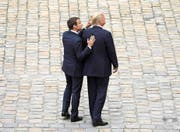 Emmanuel Macron und Donald Trump beim gemeinsamen Sightseeing in Paris. (Bild: Pierre Suu/Getty (13. Juli 2017))