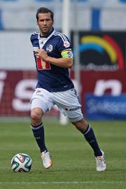 Luzerns Michel Renggli. Super League Partie zwischen dem FC Luzern und dem FC Thun am Sonntag, 18. Mai 2014 in der Swissporarena Luzern. (Bild: Philipp Schmidli (Luzern, 18. Mai 2014))