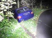 Der Unfallfahrer entfernte von seinem Auto das hintere Kontrollschild. (Bild: Kapo Schwyz)