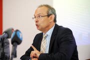 Polizeiaffäre: Hensler räumt Fehler ein. (Bild: Boris Bürgisser / Neue LZ)