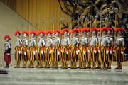 Vereidigung von 26 Schweizer Gardisten in der Aula des Vatikans im Jahr 2012. (Bild: Pius Amrein / Neue LZ)