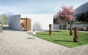 So soll der Pavillon beim Winkelriedhaus dereinst aussehen. (Visualisierung pd)