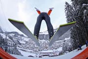 Blick auf Engelberg von der grössten natürlichen Sprungschanze. (Bild: Philipp Schmidli/Neue LZ)
