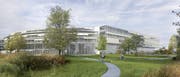 Der Neubau - zum Sempachersee hin ausgerichtet (rechts im Bild) - fügt sich nahtlos an die bestehenden Gebäudeteile an. (Bild: Visualisierung Architekturbüro Hemmi Fayet)