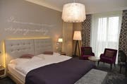 Ein bereits fertiggestelltes Musterzimmer im Hotel Schweizerhof Luzern. (Bild: pd)