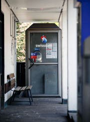 An der Poststrasse verirrt sich kaum jemand in die Kabine. (Bild Stefan Kaiser)