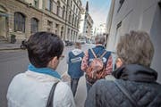 ... ins Gebiet um den Löwenplatz ... (Bild: Pius Amrein (Luzern, 30. März 2017))