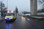 Der Unfall ereignete sich im Bereich der alten Kirche. (Bild: PD/Kantonspolizei Obwalden)