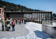 Die neue Bahnstation mit integriertem Dienstleistungszentrum auf Rigi Kaltbad. (Bild: PD)