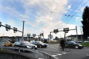 Der Seetalplatz in Emmenbrücke wird für 190 Millionen Franken umgebaut. (Bild: Corinne Glanzmann / Neue LZ)