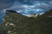 Das Bürgenstock-Ressort im Abendlicht. (Bild: Pius Amrein (Hergiswil, 12. September 2017))