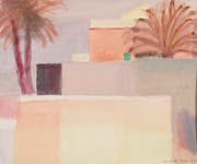 Louis Moilliet (1880–1962) «Haus und Palmen in Tunis II», 1920 Aquarell, 22.9 x 27.7 cm. Kunstmuseum Luzern, Schenkung Monika Widmer. (Bild: Kunstmuseum Luzern)