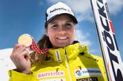 Nadja Jnglin-Kamer war die Schnellste im Super-G (Bild: Keystone)