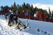 Ein Team in voller Fahrt (Bild Philipp Schmidli/Neue LZ).