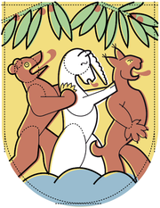 Das Wappen der Einheitsgemeinde? Der Chomer Bär, das Hünenberger Einhorn und der Rischer Luchs sehen ihrer möglichen Vereinigung positiv entgegen. (Bild: Lea Siegwart)