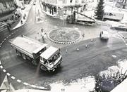 das Provisorium im Dezember 1987. (Bild: Staatsarchiv Luzern/Guido Uebelhard)