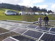 Die Genossenschaft Energie Willisau wurde im November 2016 gegründet und konnte bereits im Frühling 2017 die erste Anlage einweihen. (Bild: PD)
