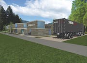 So könnte die Containersiedlung in Adligenswil einst aussehen. (Bild: pd)