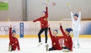 Die Nachwuchstalente der Gruppe Sternli begeisterte am Wochenende ein zahlreiches Publikum. (Bild: Maria Schmid (Zug, 11. März, 2017))