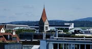 Zug: Kirchturm der reformierten Kirche. (Bild: Stefan Kaiser (Zuger Zeitung) (Zuger Zeitung))