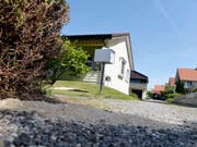 Spuren der blutigen Tat im aargauischen Würenlingen (Bild: KEYSTONE)