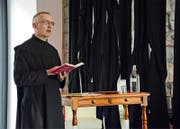 Alt Abt Martin Werlen (52) an der Buchvernissage in Zürich. In «Heute im Blick» lässt er zuweilen kein gutes Haar an der Kirche. (Bild Andreas Faessler)