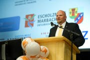 Christian Ineichen nach seiner Wahl als neuer CVP Präsident Luzern