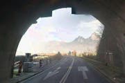 Der Unfallverursacher überfuhr die doppelte Sicherheitslinie Ausgangs Mositunnel. (Bild: Google Maps)