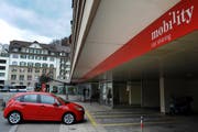 Auch hier gibt es ab sofort Mercedes A-Klasse Wagen zu mieten: Am Mobility-Hauptsitz an der Gütschstrasse in Luzern. (Symbolbild) (Bild: Neue LZ)