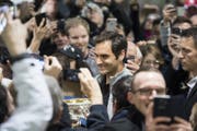 Das Interesse an Roger Federer ist gross. (Bild: Ennio Leanza / Keystone (Zürich, 30. Januar 2018))