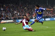 Nelson Ferreira verpasst mit seinem Schuss die Luzerner Führung. (Bild Philipp Schmidli/Neue LZ)