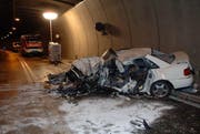 Ein Unfall im Mositunnel. (Archivbild Erhard Gick/Neue SZ)