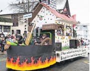 Dieser Wagen einer Unterägerer Gruppe sorgt. (Bild: Christian H. Hildebrand)