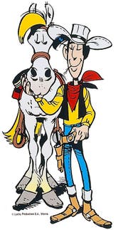Schafft ohne Blutvergiessen ein Minimum an Ordnung im Wilden Westen: Lucky Luke. (Bild: PD)