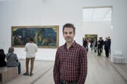 Der Versicherungswert der in der Fondation Beyeler ausgestellten Bilder von Paul Gauguin beträgt 2,5 Milliarden Franken. Matthias Fellmann ist dafür zuständig, dass die Bilder heil nach Riehen kamen und dann wieder retour. (Bild: Pius Amrein / Neue LZ)