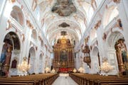 Blick in die sanierte Jesuitenkirche. (Bild: Dominik Wunderli)