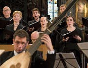 Das Collegium Vocale trat in der Franziskanerkirche mit dem Capricornus Consort Basel auf. (Bild: Priska Ketterer/Lucerne Festival (2. April 2017))