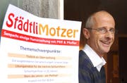 Werner Keiser mit seinem «Städtlimotzer». (Bild Corinne Glanzmann/Neue LZ)
