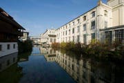 Gebäude der Cham Paper Group in Cham. (Bild: Keystone)
