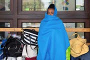Eine Eritreerin am Bahnhof von Como. (Bild: Keystone/Francesca Agosta)