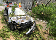 Das Auto erlitt Totalschaden. (Bild: PD/Kantonspolizei Uri)
