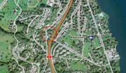 Die Unfallstelle in Hergiswil. (Bild mapsearch.ch)