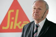Auch der ehemalige Sika-Verwaltungsratspräsident Walter Grüebler gehört der Aktionärsgruppe «Sika Spirit» an. (Bild: Keystone)