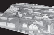 Modell der geplanten Überbauung Clipper. (Bild: Visualisierung: PD)